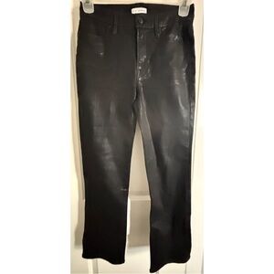 Good American Women's Good Legs Straight Coated Jeans